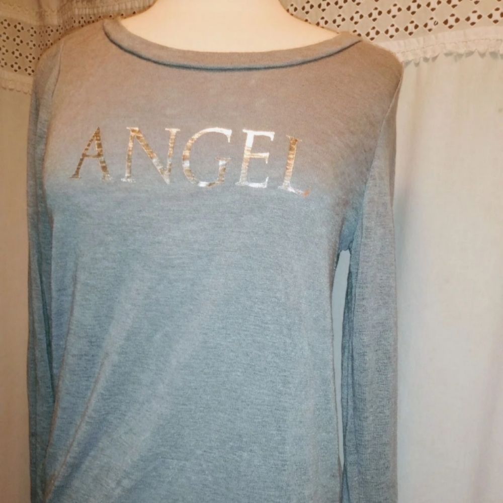 - Victoria's Secret S Angel Sweatshirt Gray Silver W